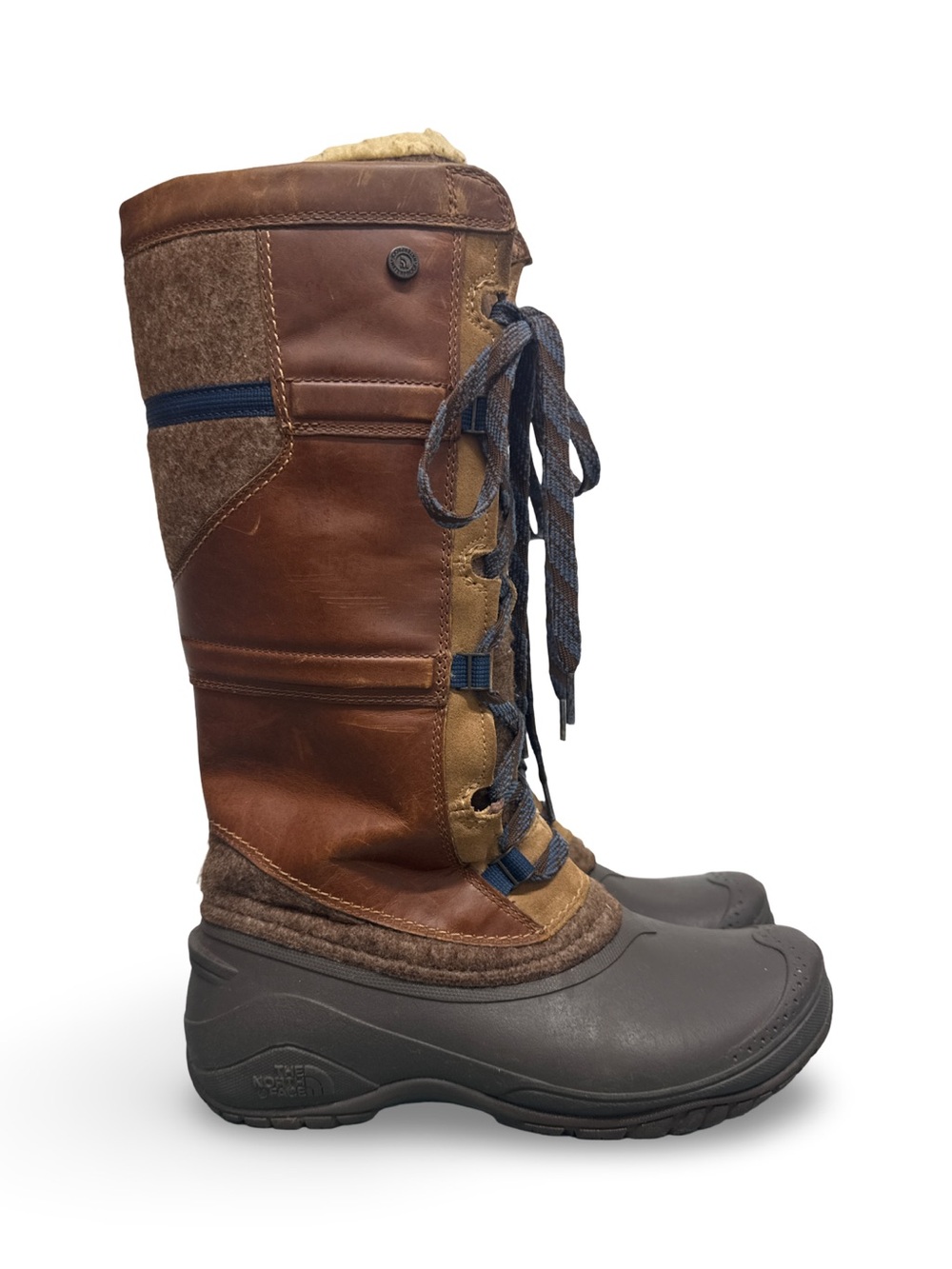 The North Face Women’s Shellista IV Tall Brown Leather Snow Boots Women’s 9